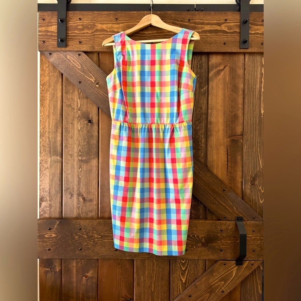 🛍️Too cute! Vintage sheath dress by Liz Claiborne in madras plaid🛍️